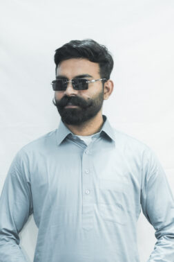 Men Shirt Paper cotton black